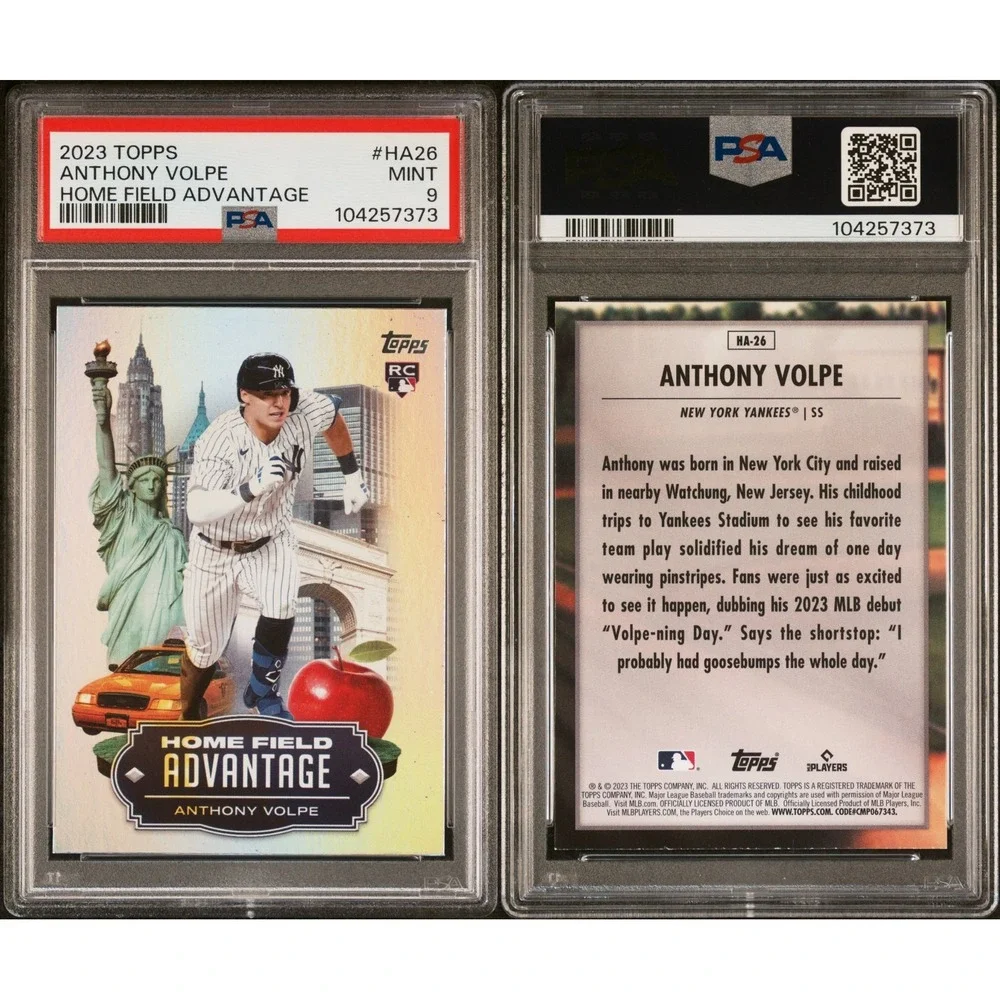 2023 Topps Update Series - Home Field Advantage Anthony Volpe #HA-26 (RC) PSA 9